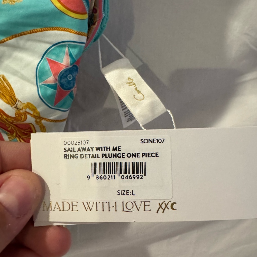 Camilla Turquoise and Gold Patterned Swimwear - Picture 4 of 8